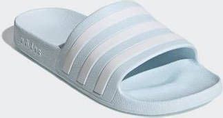 adidas slippers lichtblauw wit|Adidas sandalen dames.